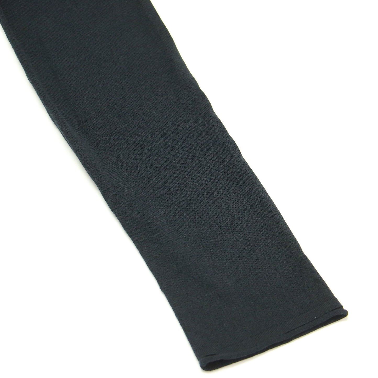 ロング カーディガン / 長袖 膝下丈 シアー リブ コットン