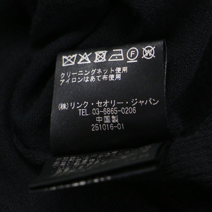 ロング カーディガン / 長袖 膝下丈 シアー リブ コットン