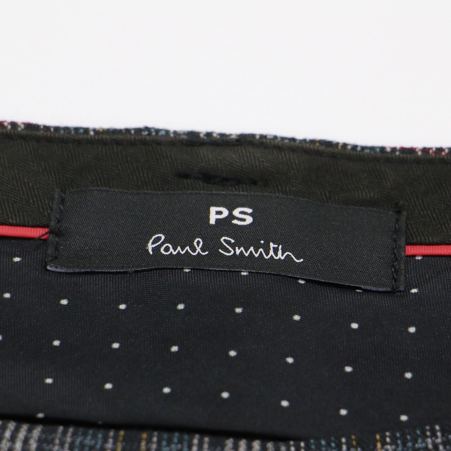 22秋冬 マルチチェック テーパードパンツ / スラックス センタープレス 総柄 ストレート ウール