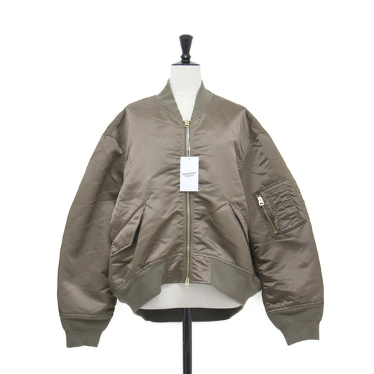 24秋冬 GENIAL BIO MA-1 / ブルゾン ショート丈 長袖 リブ ジップアップ ボリュームスリーブ ナイロン