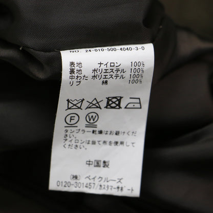 24秋冬 GENIAL BIO MA-1 / ブルゾン ショート丈 長袖 リブ ジップアップ ボリュームスリーブ ナイロン