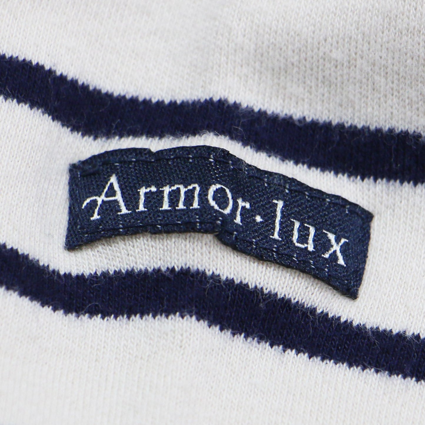 × Armor-lux 24秋冬 クロップド ボーダー カットソー / プルオーバー 長袖 ドロップショルダー スリット コットン