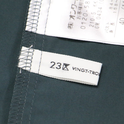 25春夏 ランダムフリル ジャージー ペプラム カットソー / プルオーバー 5分袖 クルーネック フレア タック ギャザー コットン