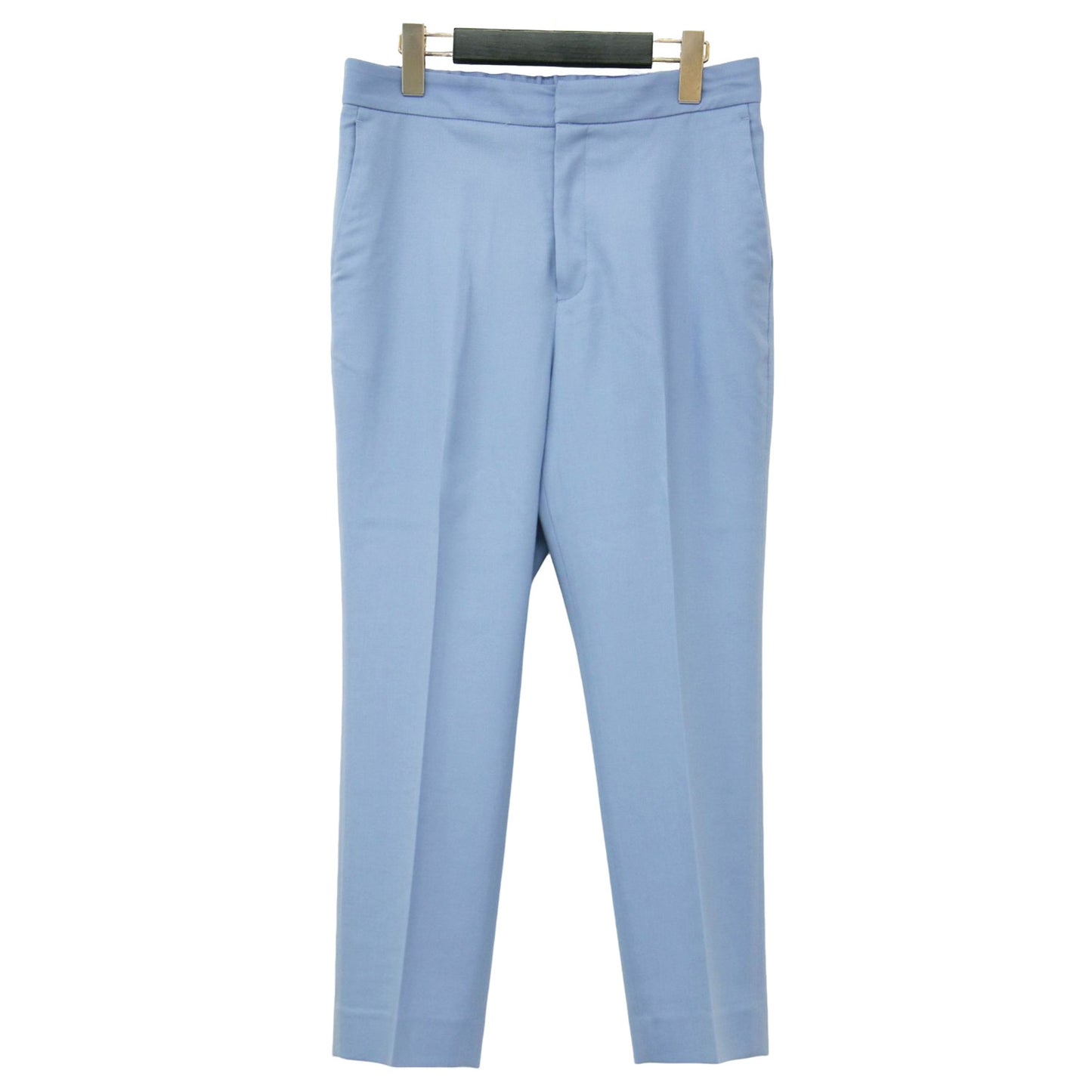 21秋冬 ウール サキソニー テーパード パンツ / スラックス センタープレス