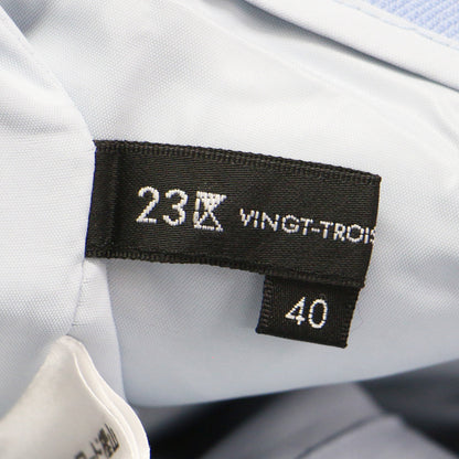 21秋冬 ウール サキソニー テーパード パンツ / スラックス センタープレス