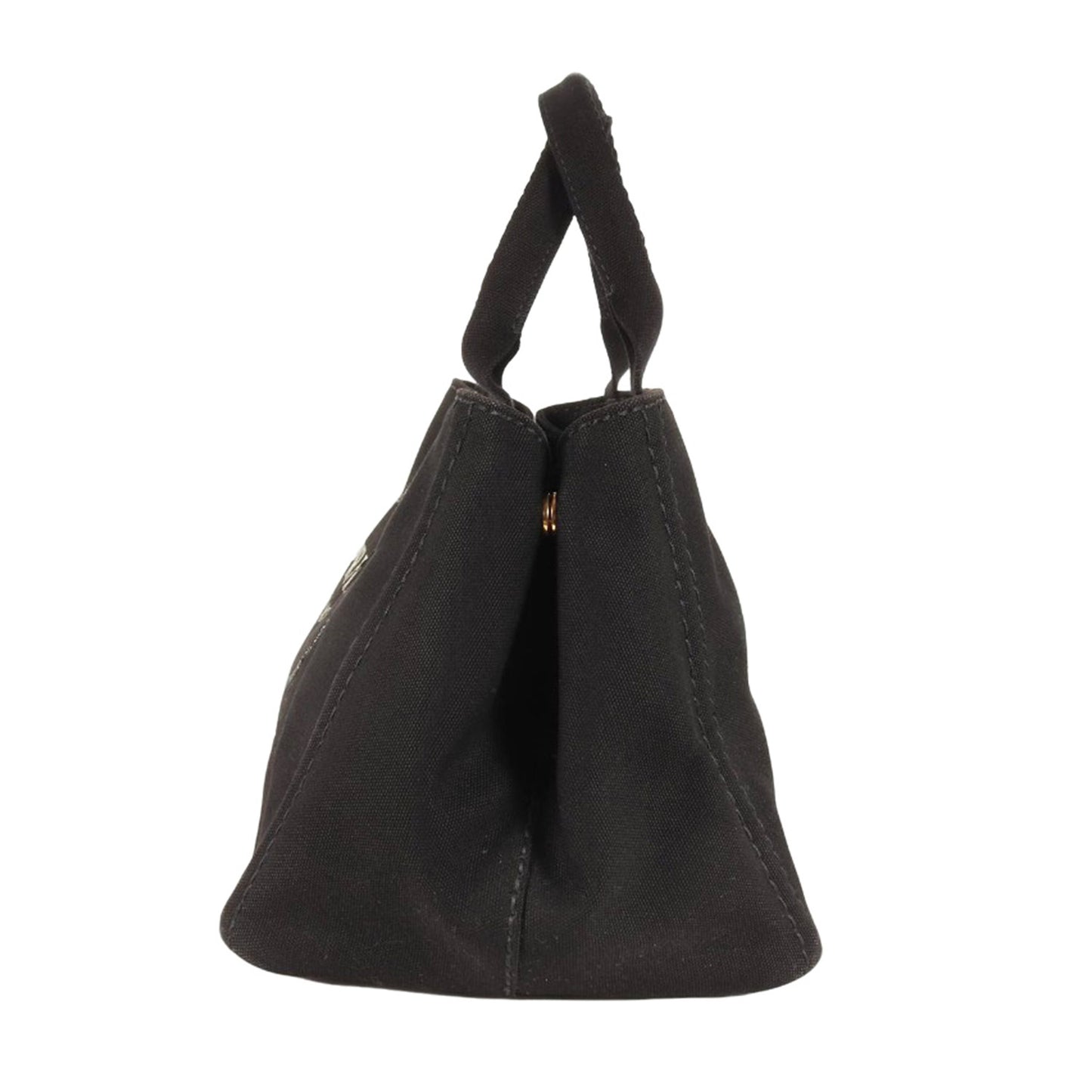 カナパ キャンバス トートバッグ / CANAPA ハンドバッグ ロゴプリント トライアングルプレート