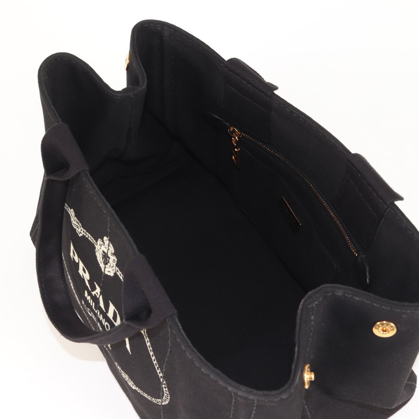 カナパ キャンバス トートバッグ / CANAPA ハンドバッグ ロゴプリント トライアングルプレート