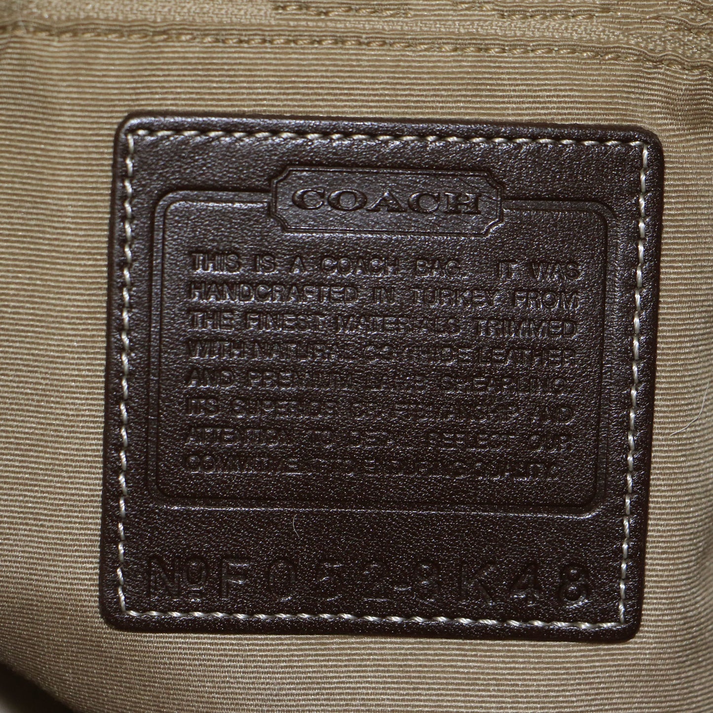 ファー付き シグネチャー ショルダー バッグ / ワンハンドル 肩掛け キャンバス レザー スエード