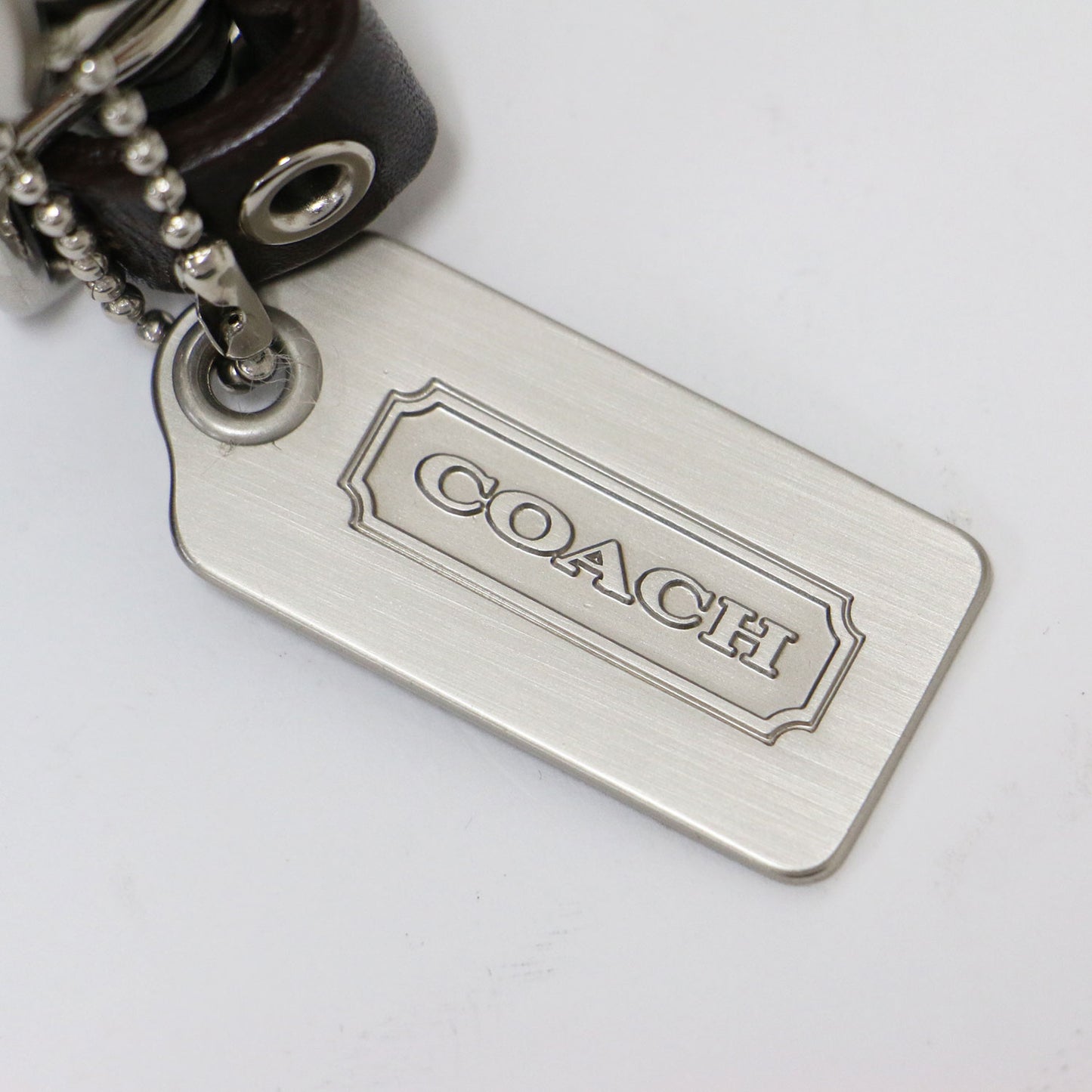 ファー付き シグネチャー ショルダー バッグ / ワンハンドル 肩掛け キャンバス レザー スエード