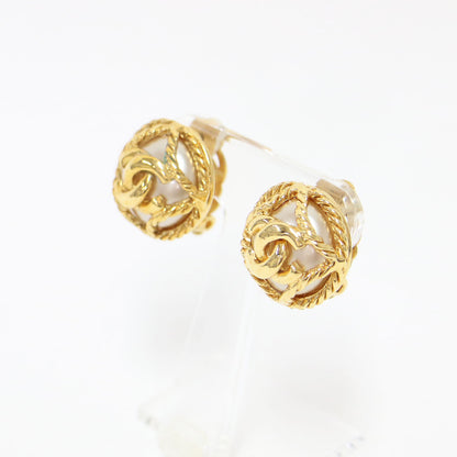 ココマーク ロゴ パール イヤリング / 95A 両耳用 ヴィンテージ