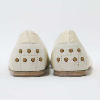 レザー バレエシューズ / パンプス ラウンドトゥ フラット リボン