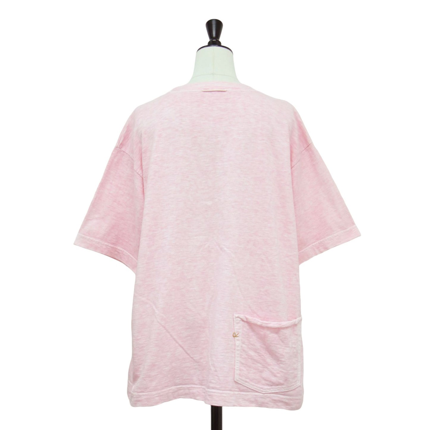 度詰天竺の908オーシャンTシャツ / カットソー 半袖 クルーネック オーバーサイズ バックポケット ロゴ 刺繍 コットン