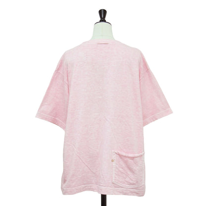 度詰天竺の908オーシャンTシャツ / カットソー 半袖 クルーネック オーバーサイズ バックポケット ロゴ 刺繍 コットン
