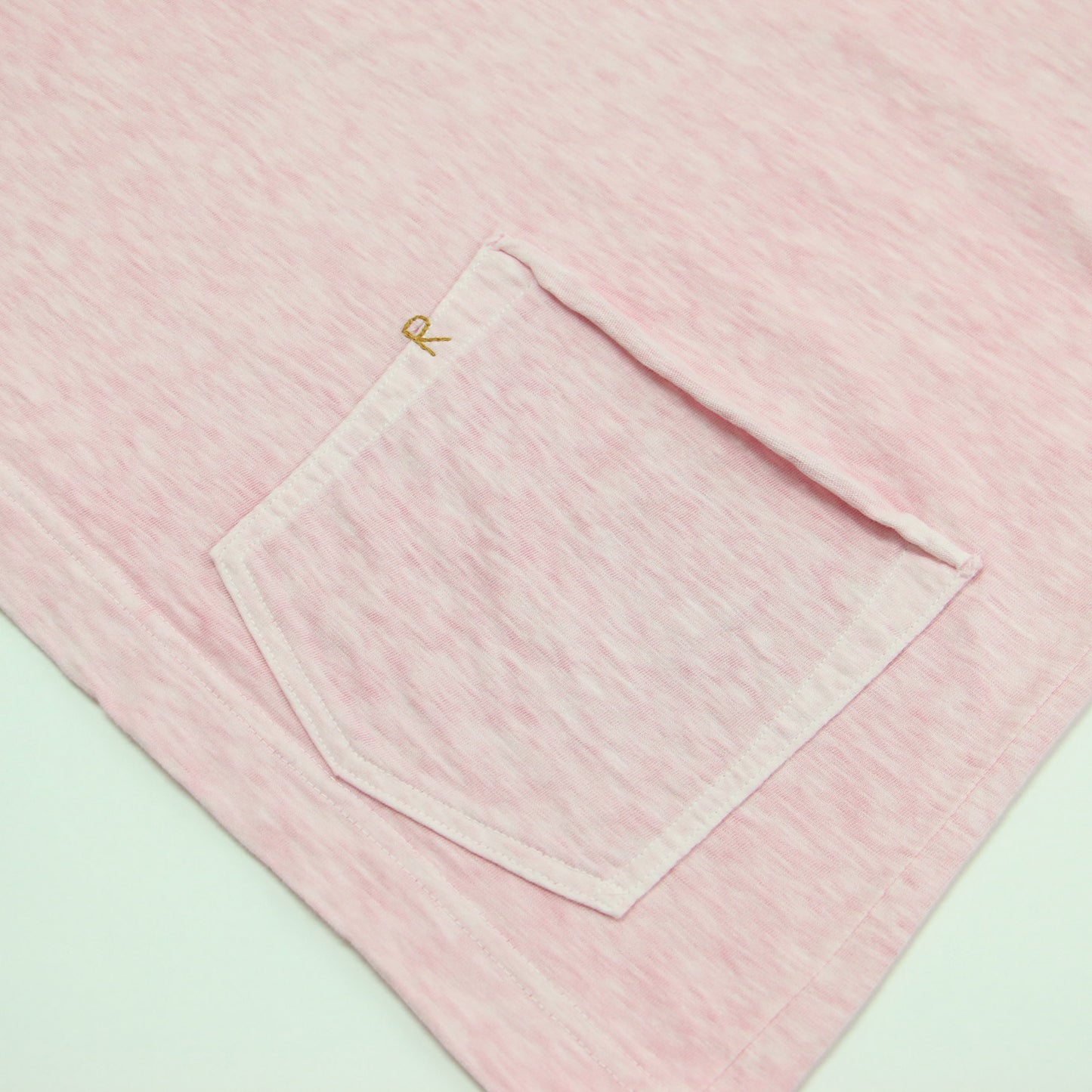 度詰天竺の908オーシャンTシャツ / カットソー 半袖 クルーネック オーバーサイズ バックポケット ロゴ 刺繍 コットン