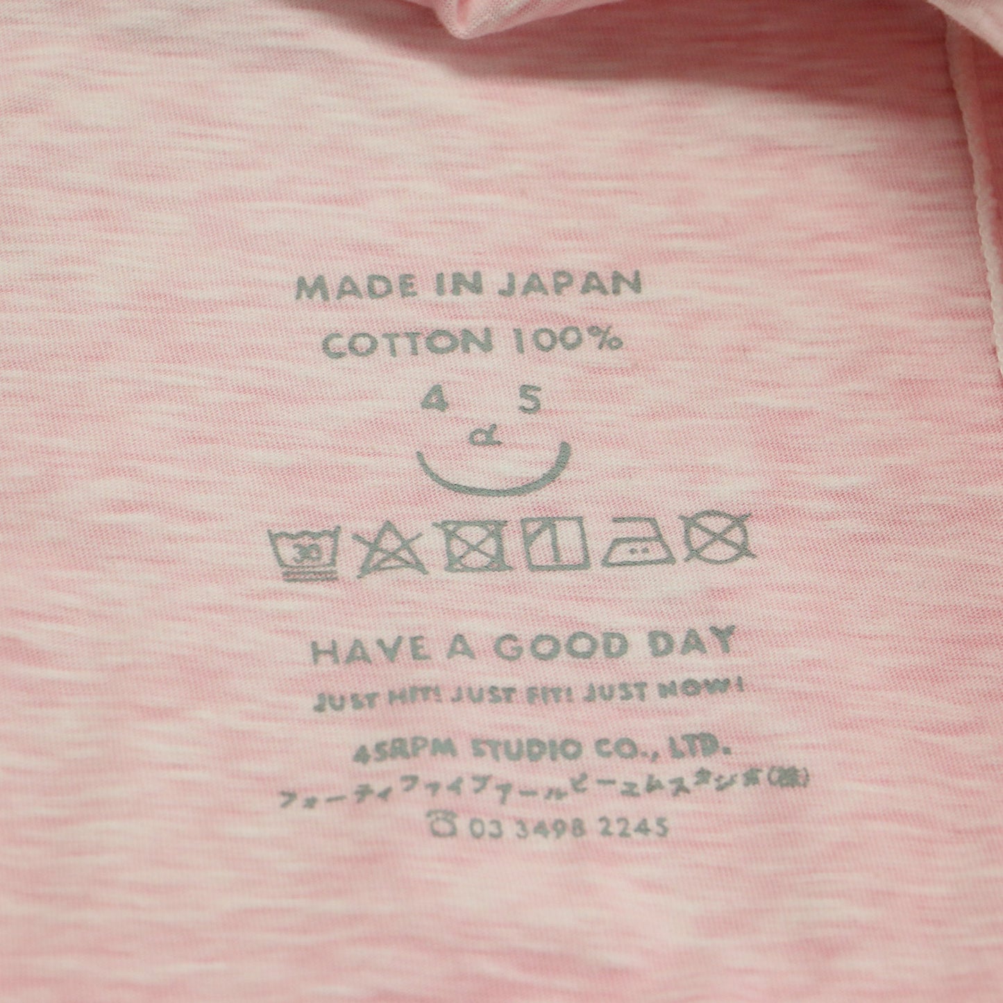 度詰天竺の908オーシャンTシャツ / カットソー 半袖 クルーネック オーバーサイズ バックポケット ロゴ 刺繍 コットン