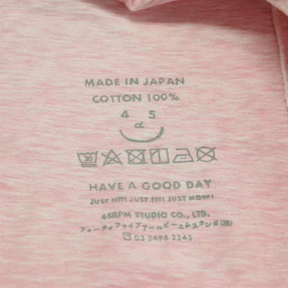 度詰天竺の908オーシャンTシャツ / カットソー 半袖 クルーネック オーバーサイズ バックポケット ロゴ 刺繍 コットン