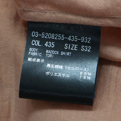 25春夏 ワイドスリーブ 半袖 シャツ / Tori Maddox Shirt ブラウス ドロップショルダー タック ワイド シアー