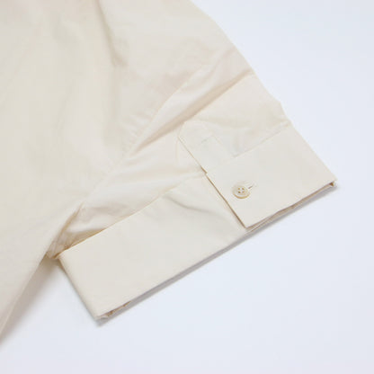 25春夏 ショートスリーブ シアー シャツ / ブラウス オーバーサイズ ワイドスリーブ スリット コットン