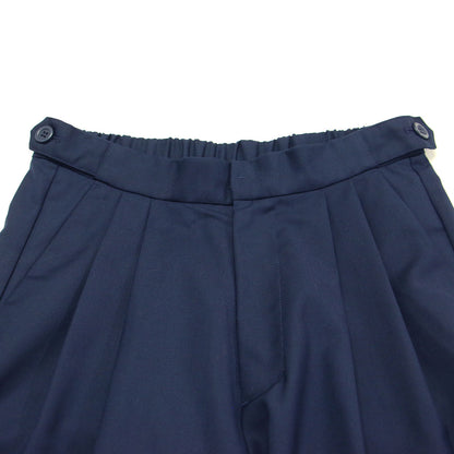 23春夏 ライト ツータック ワイドパンツ / ロング丈 ストレート センタープレス