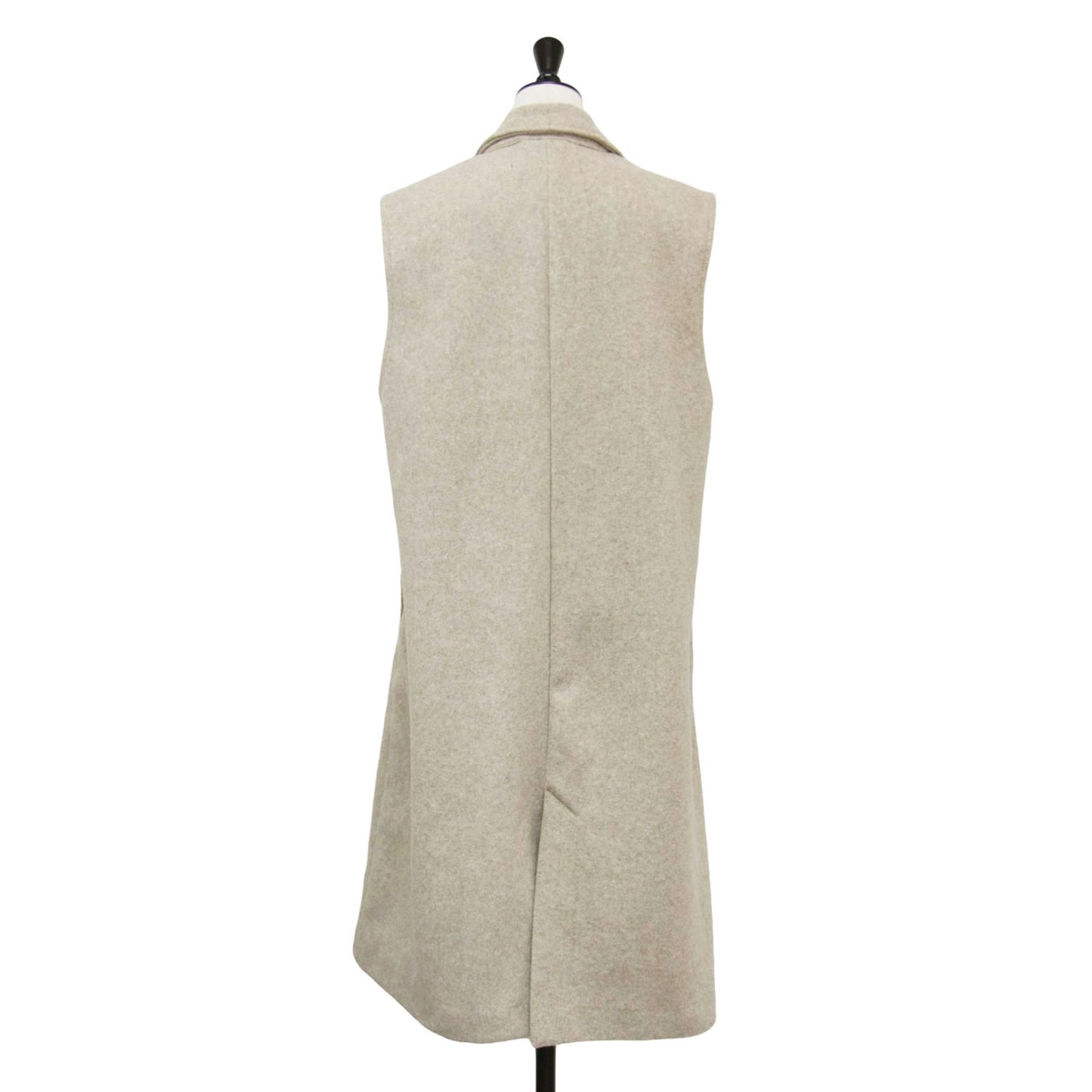 22春夏 テーラード ロング ジレ / ベスト 膝丈 Aライン スリット