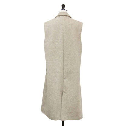 22春夏 テーラード ロング ジレ / ベスト 膝丈 Aライン スリット