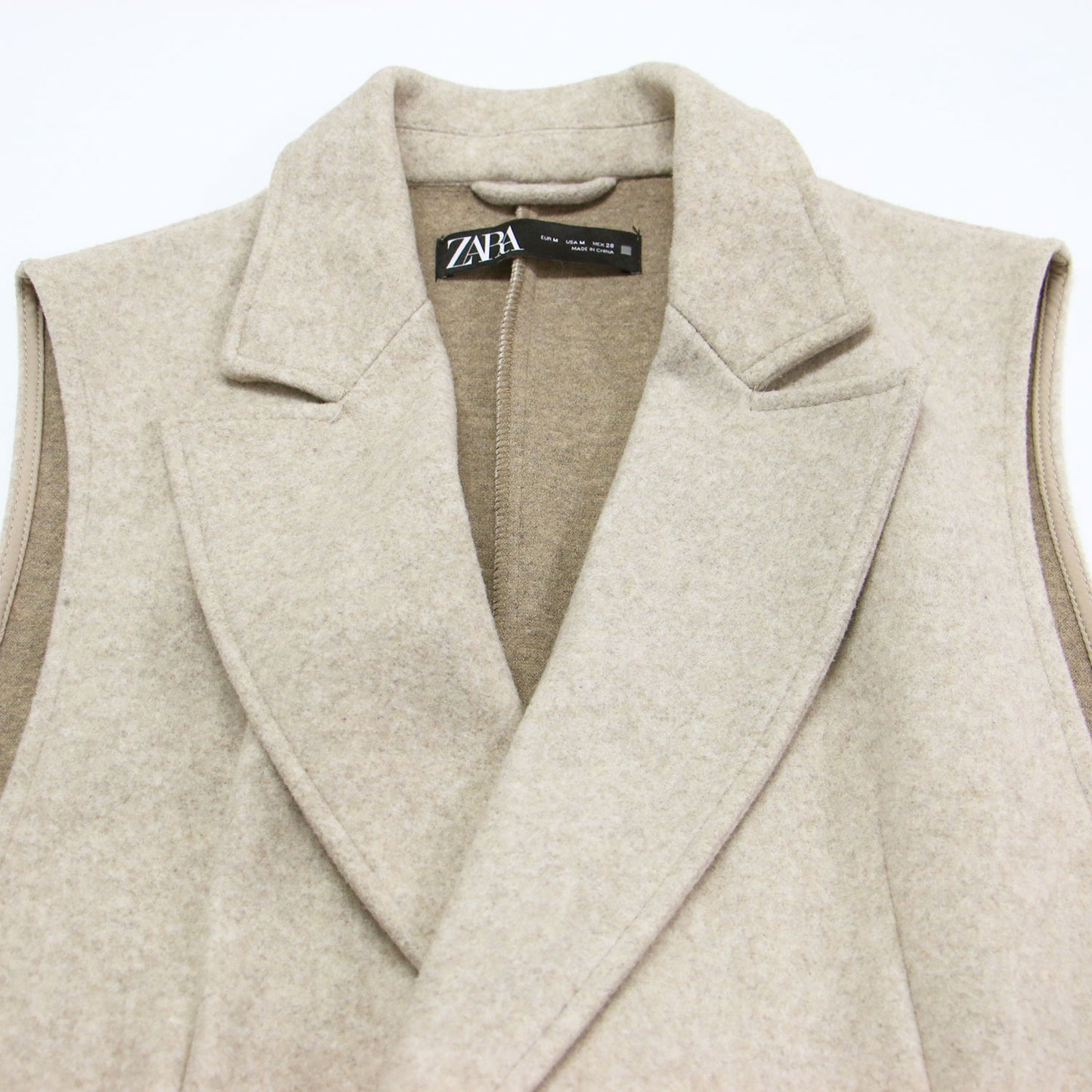 22春夏 テーラード ロング ジレ / ベスト 膝丈 Aライン スリット