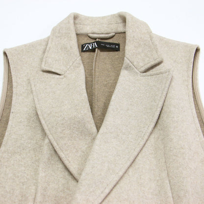 22春夏 テーラード ロング ジレ / ベスト 膝丈 Aライン スリット