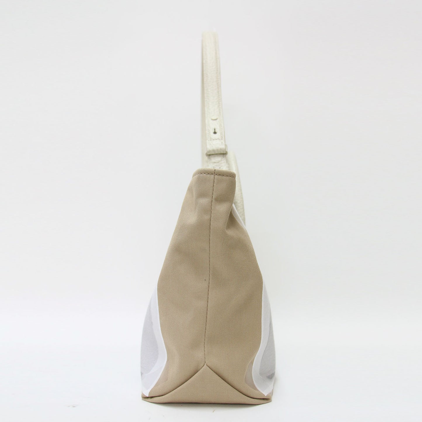 24春夏 5AC トロンプルイユ マイクロ ハンドバッグ / TROMPE LOEIL ショルダー トート 2WAY コットン 牛革