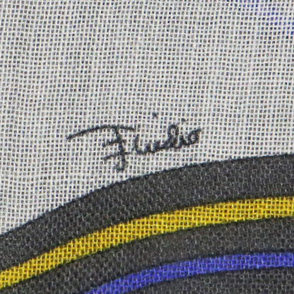 ペイズリー柄 マフラー / ストール 長方形 フリンジ 総柄 ウール シルク カシミヤ