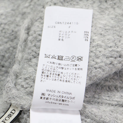 24秋冬 フラッフィー ジャガード ニット / タートルネック ショートスリーブ コンパクト ノルディック柄 リブ