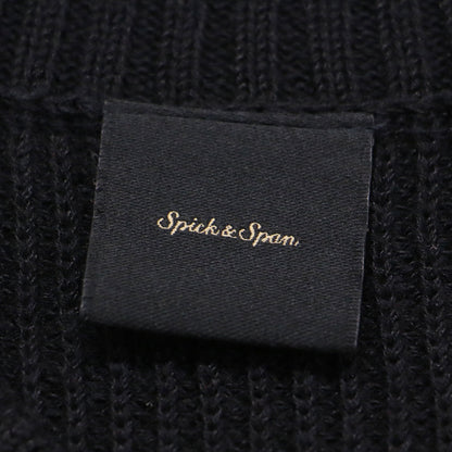 22春夏 片畔 ニット ベスト / プルオーバー Vネック ドロップショルダー ワイド コットン リネン