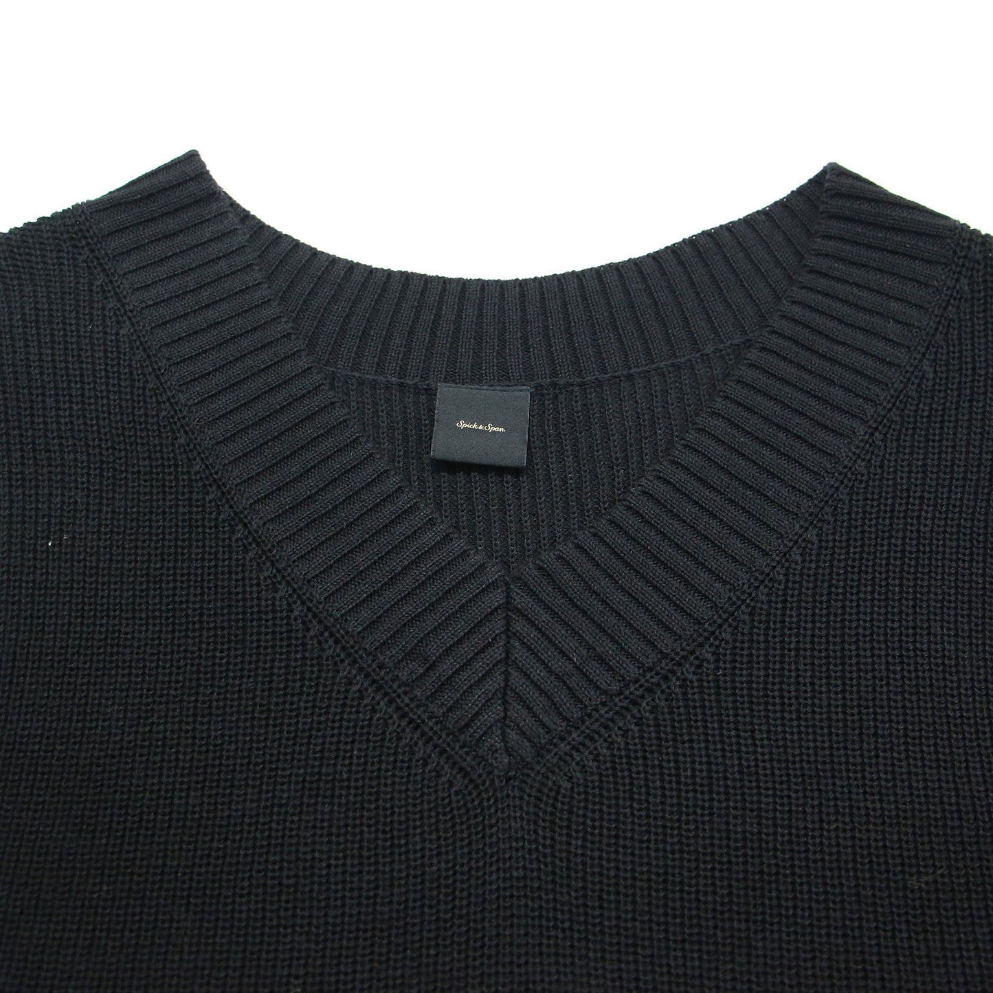 22春夏 片畔 ニット ベスト / プルオーバー Vネック ドロップショルダー ワイド コットン リネン