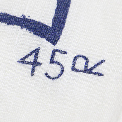 格子 フラワープリント バンダナ / スカーフ 長方形 ロゴ