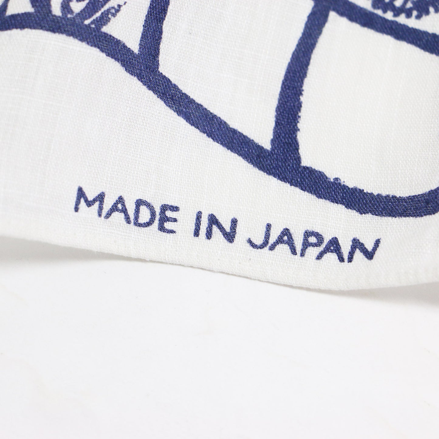 格子 フラワープリント バンダナ / スカーフ 長方形 ロゴ