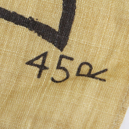 格子 フラワープリント バンダナ / スカーフ 長方形 ロゴ