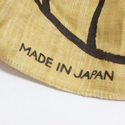 格子 フラワープリント バンダナ / スカーフ 長方形 ロゴ