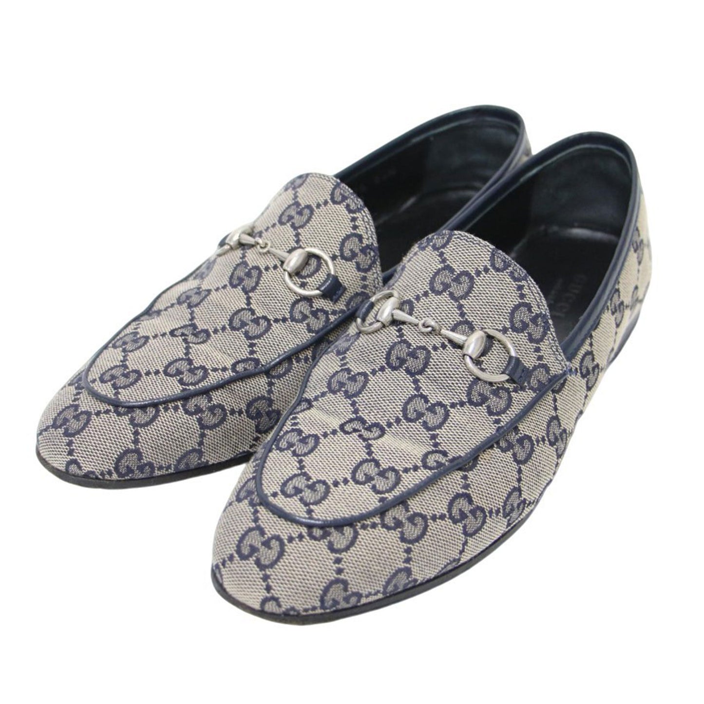 22秋冬 GGキャンバス ビット付き 総柄 ローファー 693213 / ドレスシューズ フラット ロゴ モノグラム レザー