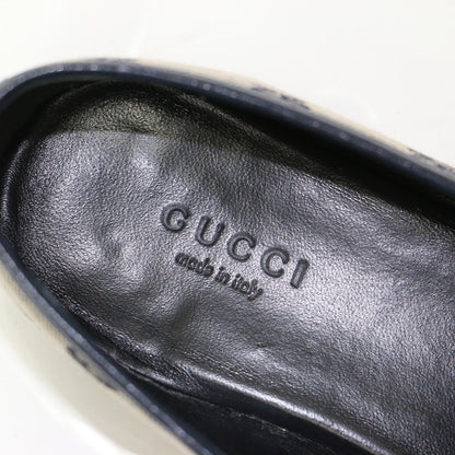 22秋冬 GGキャンバス ビット付き 総柄 ローファー 693213 / ドレスシューズ フラット ロゴ モノグラム レザー