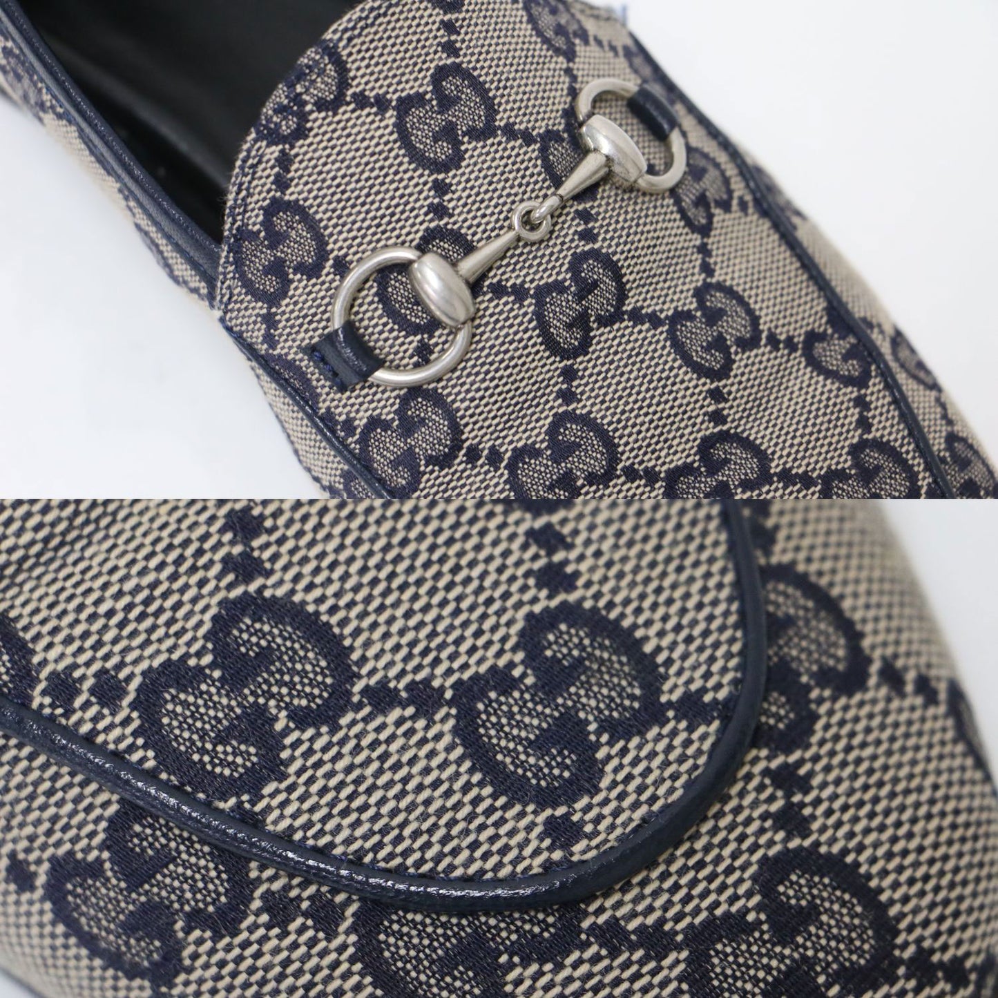 22秋冬 GGキャンバス ビット付き 総柄 ローファー 693213 / ドレスシューズ フラット ロゴ モノグラム レザー