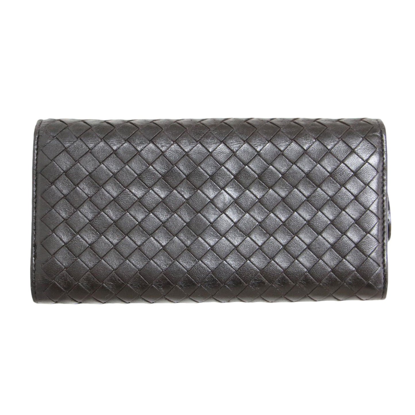 イントレチャート ロング ウォレット / 長財布 クラシック 編み込み レザー