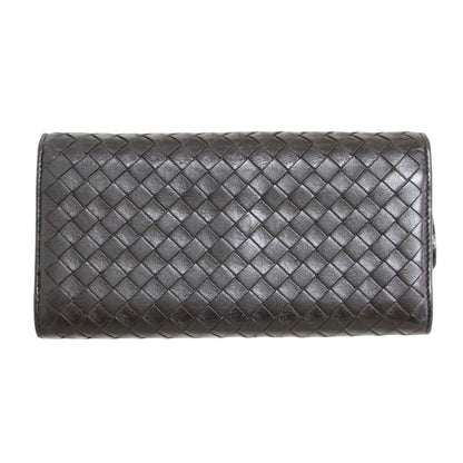 イントレチャート ロング ウォレット / 長財布 クラシック 編み込み レザー