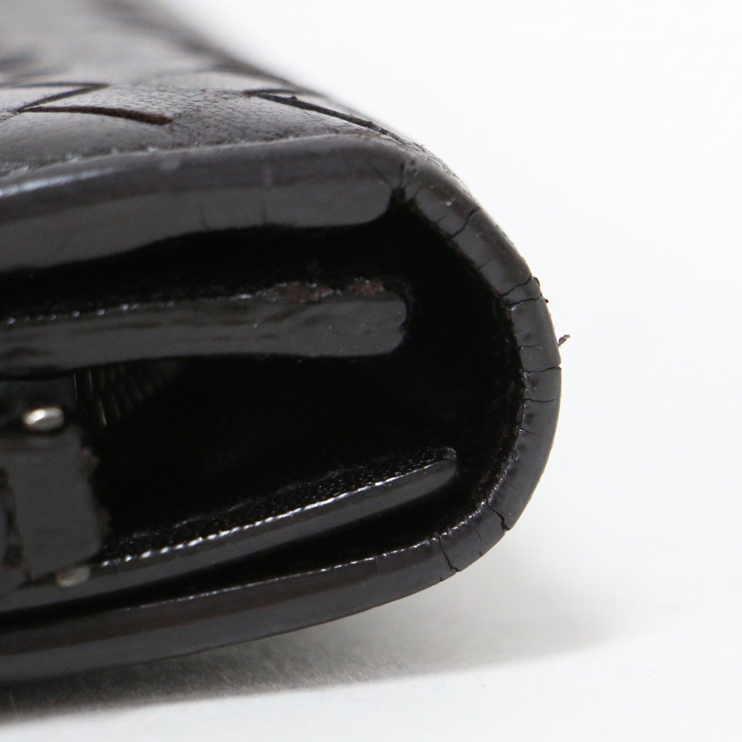 イントレチャート ロング ウォレット / 長財布 クラシック 編み込み レザー