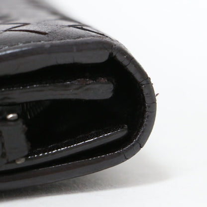 イントレチャート ロング ウォレット / 長財布 クラシック 編み込み レザー