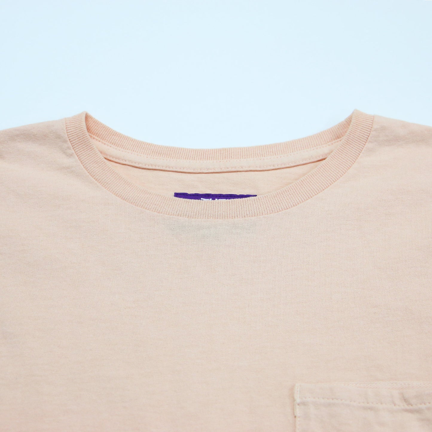 ノースリーブ ポケット Tシャツ / タンクトップ クルーネック ロゴ