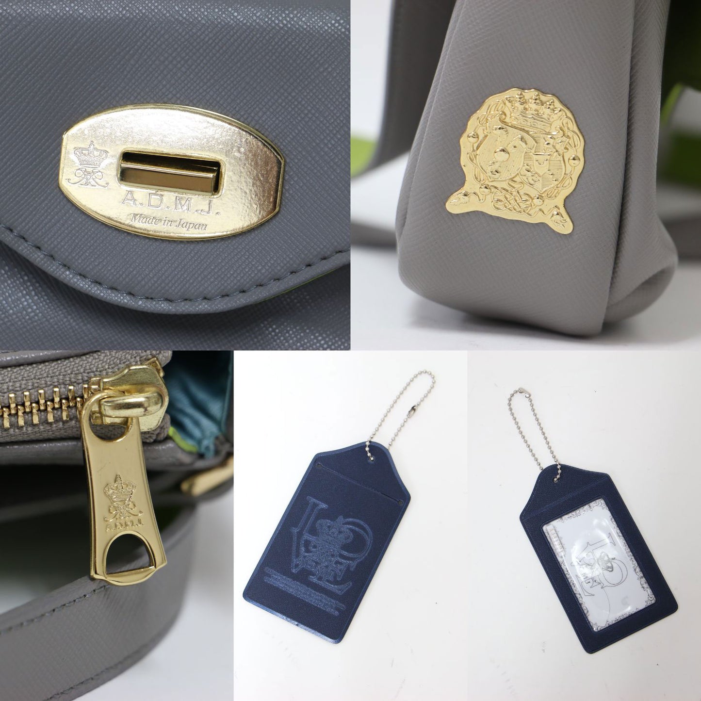 フラップポケット ミニ ショルダーバッグ / 肩掛け クロスボディ バイカラー レザー