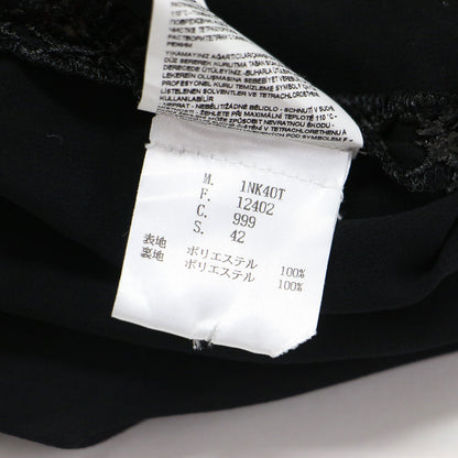 スパンコール ノースリーブ ブラウス / プルオーバー ダイヤモチーフ Aライン 刺繍 シアー