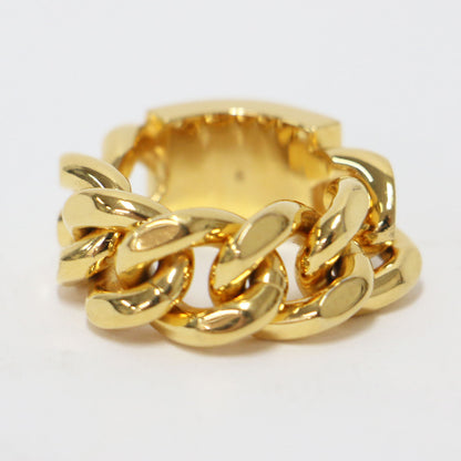 メタルプレート チェーン リング / 指輪 ロゴ