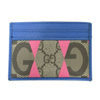GG柄 カードケース 673002 / パスケース プリント キャンバス レザー