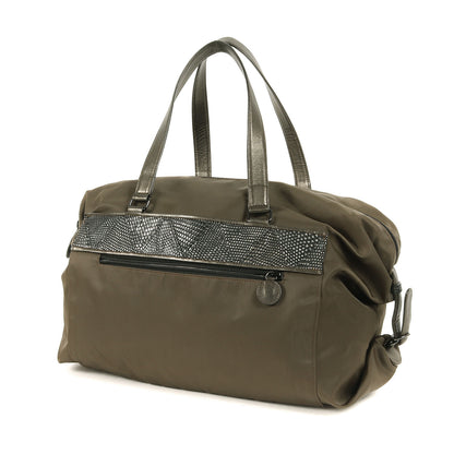 型押し ナイロン ハンドバッグ / トート ボストン 肩掛け