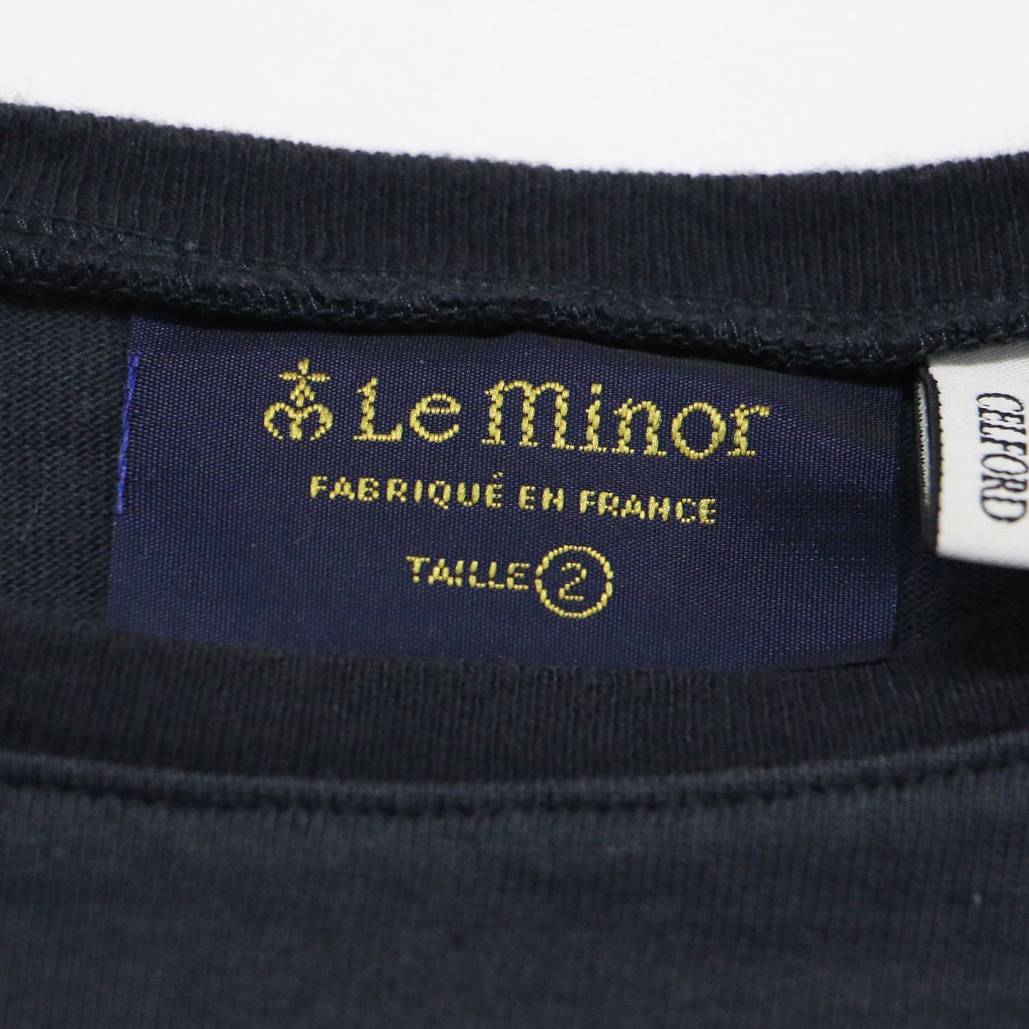 × Leminor 別注 24秋冬 パフスリーブ ボーダー カットソー / プルオーバー 半袖 クルーネック コットン